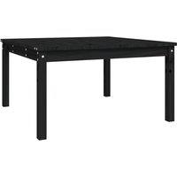 Berkfield Home Garden Table Black 82.5x82.5x45 cm Solid Wood Pine