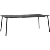 Berkfield Home Garden Table Anthracite 200x100x71 cm Steel in Black | Size: 200 x 100 x 71 cm