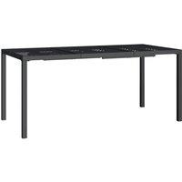Berkfield Home Garden Table Anthracite 165x80x72 cm Steel in Black | Size: 165 x 80 x 72 cm