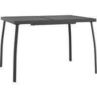 Berkfield Home Garden Table Anthracite 110x80x72 cm Steel Mesh in Black | Size: 110 x 80 x 72 cm