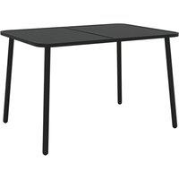 Berkfield Home Garden Table Anthracite 110x80x71 cm Steel in Black | Size: 110 x 80 x 71 cm