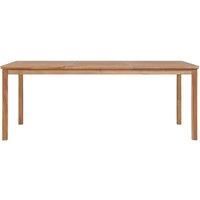Berkfield Home Garden Table 200x100x77 cm Solid Teak Wood in Brown | Size: 200 x 100 x 77 cm