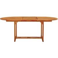 Berkfield Home Garden Table 200x100x75 cm Solid Wood Eucalyptus in Brown | Size: 200 x 100 x 75 cm