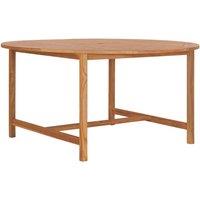 Berkfield Home Garden Table 150x76 cm Solid Teak Wood in Brown