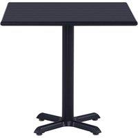 Berkfield Home Garden Table Black 80x80x75 cm | Size: 80 x 80 x 75 cm