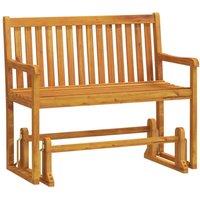 Berkfield Home Garden Swing Bench 110 cm Solid Acacia Wood in Brown