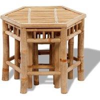Berkfield Home Garden Stools 3 pcs Bamboo in Brown