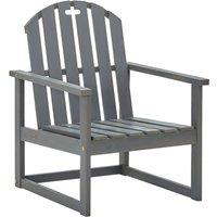 Berkfield Home Garden Sofa Chairs 2 pcs Grey Solid Acacia Wood