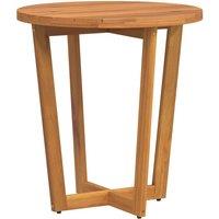 Berkfield Home Garden Side Table Round 70x75 cm Solid Wood Acacia in Brown | Size: 70x75 cm