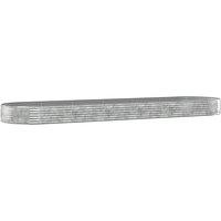 Berkfield Home Garden Raised Bed Powder-coated Steel 523x140x36 cm Silver | Size: 523 x 140 x 36 cm
