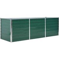Berkfield Home Garden Raised Bed Galvanised Steel 240x80x77 cm Green | Size: 240 x 80 x 77 cm