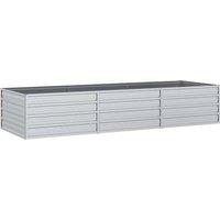 Berkfield Home Garden Raised Bed 240x80x45 cm Galvanized Steel Silver | Size: 240 x 80 x 45 cm