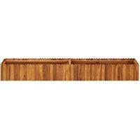 Berkfield Home Garden Raised Bed 200x30x25 cm Solid Acacia Wood in Brown | Size: 200 x 30 x 25 cm