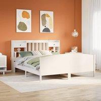 Berkfield Home Bed Frame w/Drawers Frame Concrete Grey 75x190 cm Small Single in White | Size: Super King