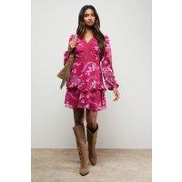 Oasis Women's Ruffle Trim Mini Dress | Size: 12