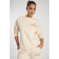 South Beach Women's Cream Pilates Crew Neck Sweater | Size: Large