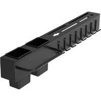 Living and Home Wall-Mounted Multi-functional Kitchen Utensil Storage Rack Organiser in Black | Size: Small