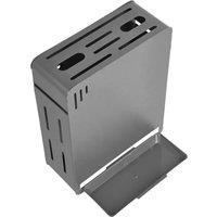 Living and Home Wall-Mounted Kitchen Knife Storage Organiser Rack with Drain Board in Grey