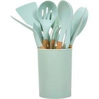Living and Home 11 Pcs Silicone Kitchen Utensil Set Nonstick Cookware Kitchenware Set in Aqua