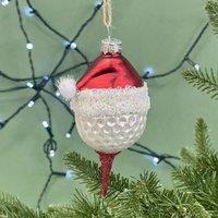 The Alphabet Gift Shop Golf Ball Bauble in Red