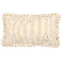 Furn Les Fleurs Embroidered Ruffle Cushion | Size: 30 cm x 50 cm