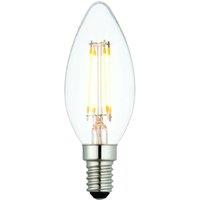 Loops E14 Mini Edison Dimmable LED Light Bulb 4W Warm White Filament Candle Lamp