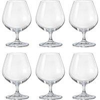 simpa Bohemia Crystal Lara Brandy Cognac Glasses 400ml - Set of 6 in Clear