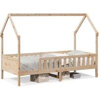 Berkfield Home Kids' House Bed Frame without Mattress 90x200 cm Pine in Natural