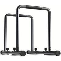 Dprodo Adjustable Dip Station, 400KG Heavy Duty Dip Stands in Black | Size: Medium