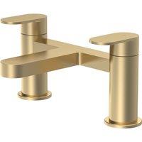 Balterley Cascade Round Deck Mounted Bath Filler Tap - Brushed Brass in Metallics