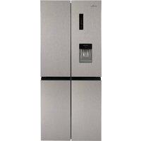 Willow Freestanding 415L Total No Frost American Style Fridge Freezer in Grey