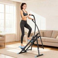 SPORTNOW Stair Stepper for Home Gym Exercise, Vertical Climber Machine in Black