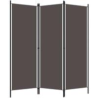 Berkfield Home 3-Panel Room Divider Anthracite 150x180 cm in Dark Grey