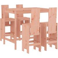 Berkfield Home 5 Piece Garden Bar Set Solid Wood Douglas in Brown