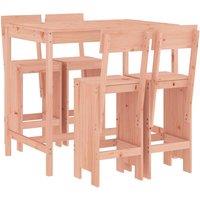 Berkfield Home 5 Piece Garden Bar Set Solid Wood Douglas in Light Brown