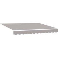 Berkfield Home Awning Replacement Fabric for 3x2.5 m Frame Light Grey