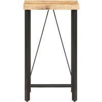 Berkfield Home Bar Table 60x60x107 cm Rough Mango Wood in Brown | Size: 60 x 60 x 107 cm