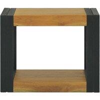 Berkfield Home Bathroom Cabinet 45x45x35 cm Solid Wood Teak in Brown | Size: 45 x 45 x 35 cm