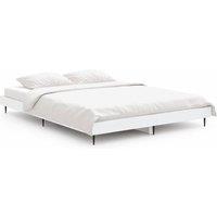 Berkfield Home Bed Frame White 135x190 cm Double Engineered Wood
