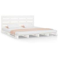 Berkfield Home Bed Frame White 160x200 cm Solid Wood Pine