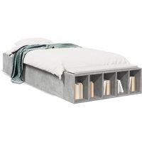 Berkfield Home Bed Frame without Mattress Concrete Grey 100x200 cm
