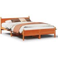 Berkfield Home Bed Frame Frame Sonoma Oak 75x190 cm Small Single Wood in Brown | Size: King