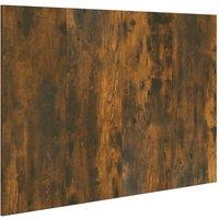 Berkfield Home Bed Headboard Smoked Oak 120x1.5x80 cm Engineered Wood in Brown