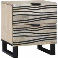 Berkfield Home Bedside Tables with Drawer 2 pcs Walnut 40 x 33.5 x 46 cm