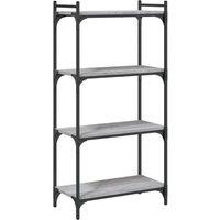 Berkfield Home Bookcase 4-Tier Grey Sonoma 60x30x120 cm Engineered Wood | Size: 60 x 30 x 120 cm
