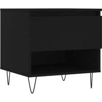 Berkfield Home Coffee Table Black 50x46x50 cm Engineered Wood | Size: 50 x 46 x 50 cm