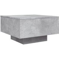 Berkfield Home Coffee Table Concrete Grey 55x55x31 cm Engineered Wood | Size: 55 x 55 x 31 cm