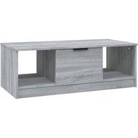 Berkfield Home Coffee Table Grey Sonoma 102x50x36 cm Engineered Wood | Size: 102 x 50 x 36 cm