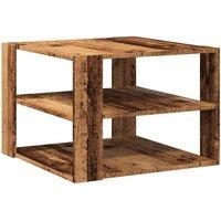 Berkfield Home Coffee Table Old Wood 58x58x40 cm Engineered Wood in Brown | Size: 58 x 58 x 40 cm