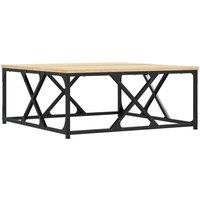 Berkfield Home Coffee Table Sonoma Oak 70x70x30 cm Engineered Wood in Light Brown | Size: 70 x 70 x 30 cm